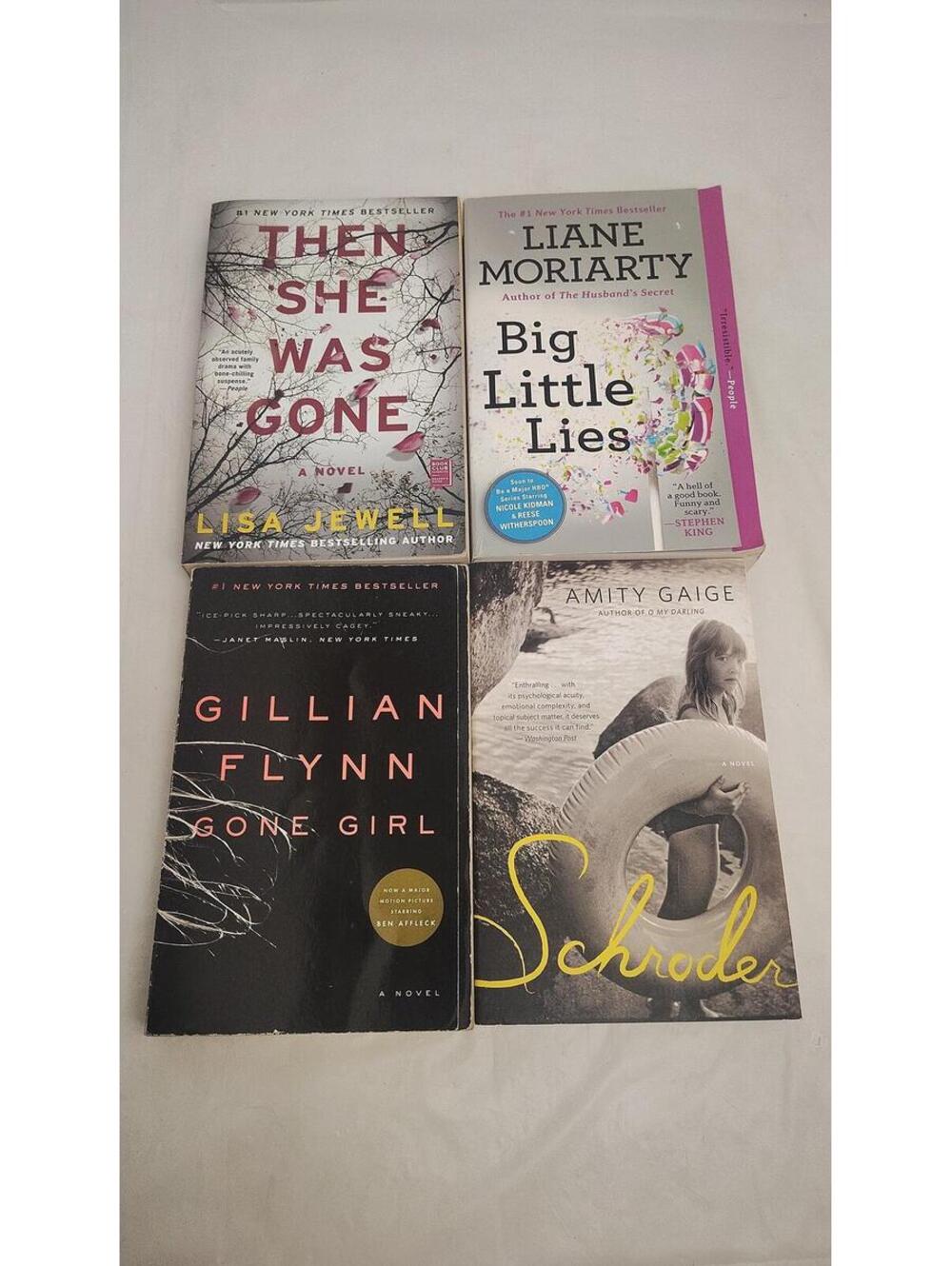 Women’s Suspense Thriller Book Lot Gone Girl Big Little Lies She Was Gone